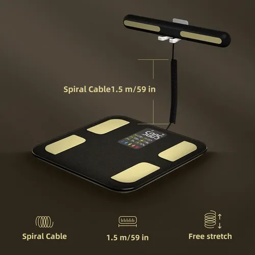 Escala De Bioimpedancia 8 Electrodos Digital Body Scan Bt Zx