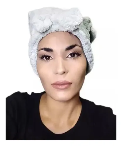 Gorro Toalla Turbante Microfibra Secar Pelo Secado Rápido