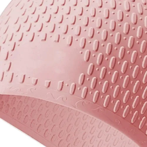 Gorro De Natación De Silicona Unisex Ajustable Protección