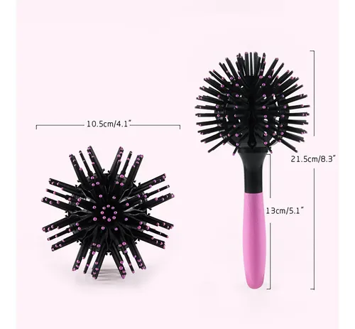 Cepillo 3d Curl Para Peluquería, Rizador De Pelo Redondo