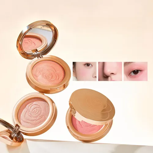 Crema De Rubor Iluminadora De Pétalos Para Maquillaje Facial