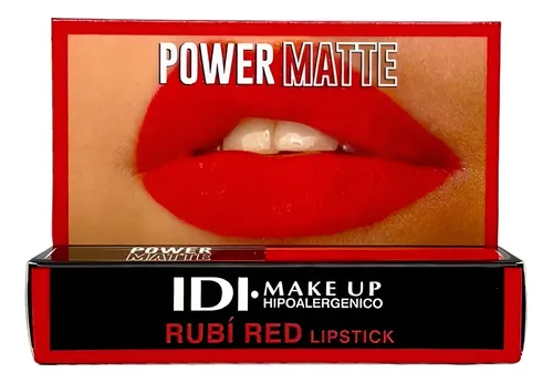 Labial Idi Make Up Matte Rojo Barra Acabado Mate