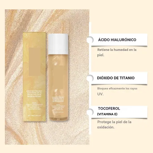 Spray Protector Hidratante Fijador Maquillaje,75ml,2unidad