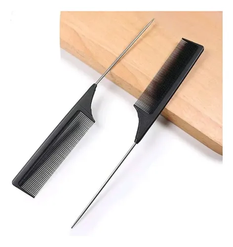 Peine Para Extensiones De Cabello Peinados Divisiones Color Negro (E3)