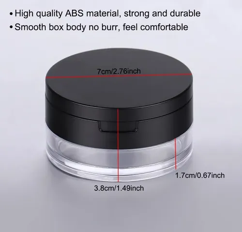 Contenedor Compacto Akoak 20 Ml Reutilizable Con Esponja Y E