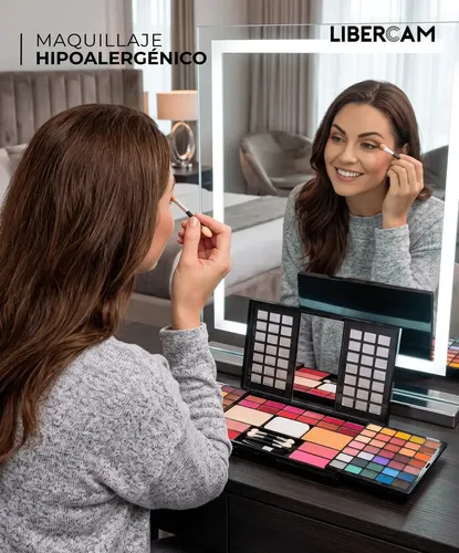 Set Maquillaje 70 Sombras Rubor Polvo Compacto Labial