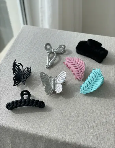 Pack X12 Broches Pinzas Pelo Por Mayor Surtidos Aesthetic