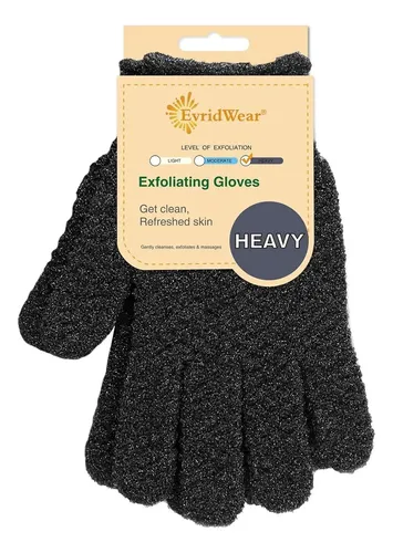 Guantes Exfoliantes Evridwear Con Mango Largo Y Textura