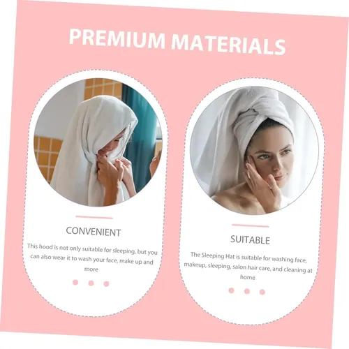 Gorro De Seda Imitada Para Dormir Mujer, Baño, Ducha Portáti