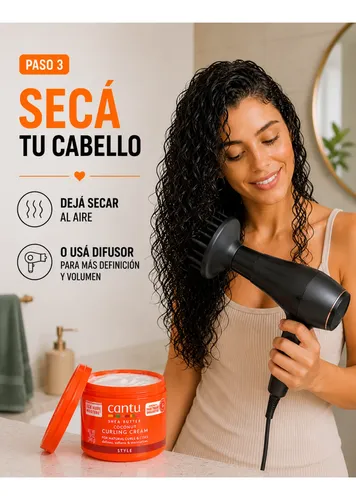 Crema De Peinar Cantu Coconut Curling Cream Antifrizz Rulos