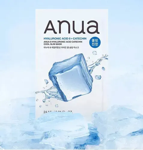 Anua Hyaluronic Acid 8 Catechin Cool Slim Mask Hidratante