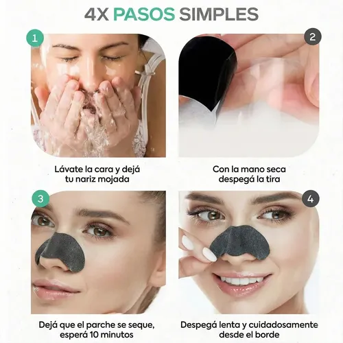 Parche X10 Nariz Rostro Mascarilla Limpieza Puntos Negros Todo Tipo De Piel