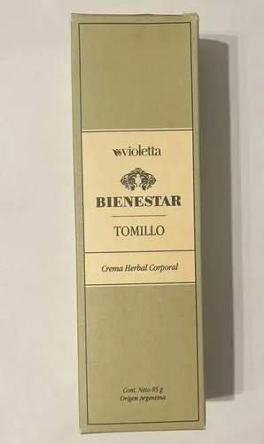 Crema Corporal Herbal de Tomillo Violetta para Piel y Vías Respiratorias 85 g