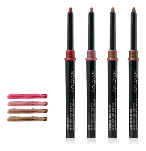 Delineador De Labios Retráctil Larga Duración En 4 Tonos Mk Color Rojo