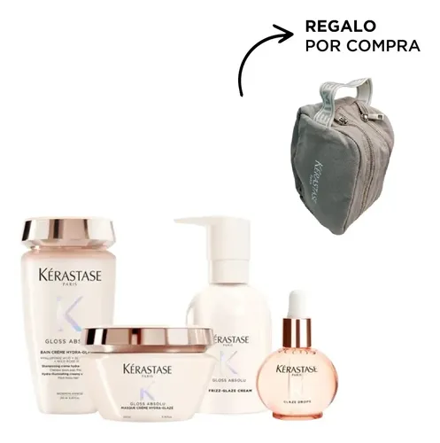 Kit Kerastase Gloss Absolu Brillo/anti-frizz + Neceser