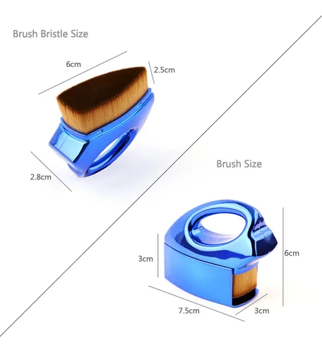 Brocha Plana Para Base Líquida Y Cremosa Maquillaje
