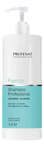 Shampoo Profesional Protenat Colágeno Elastina Fuerza 1,1lt