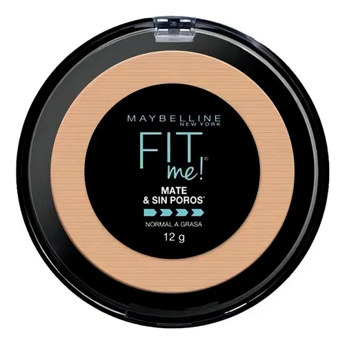 Polvo Fit Me! Mate & Sin Poros Maybelline 12g Color Sun Beige