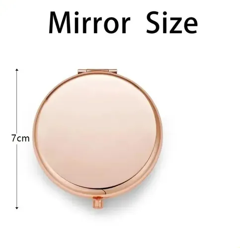 Espejo De Maquillaje Plegable Portátil Doble Cara – Mini