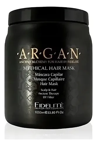 Combo Argan Shampoo Acond Brillo Mascara Crema S/e Fidelite