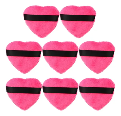 Polvo Suelto De Maquillaje En Forma De Corazón Puff Beauty,