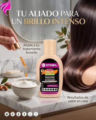 Aceite De Argan Capilar Frasco X6 Unidades X60ml Otowil