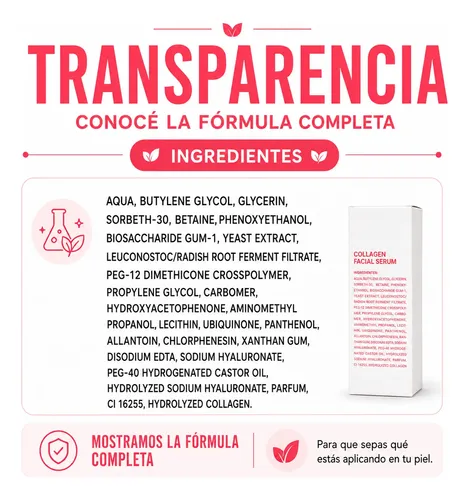 Serum Facial Mely Colágeno Ácido Hialurónico Antiage 30ml