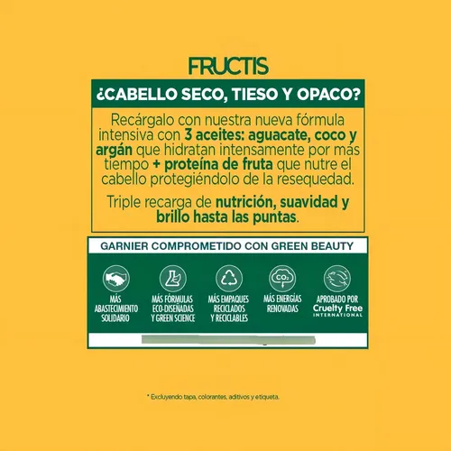 Shampoo Fructis Oil Repair Recarga Nutritiva 200ml