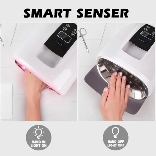 Lámpara De Uñas Uv Led Inalámbrica Linssy 90w Con