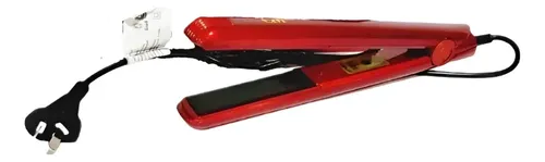 Plancha De Pelo Alisador Profesional Om Fina Color Rojo