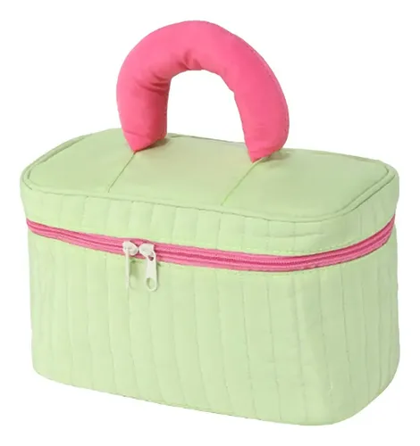 Bolsa De Maquillaje De Lona Con Asa, Organizador De Artículo