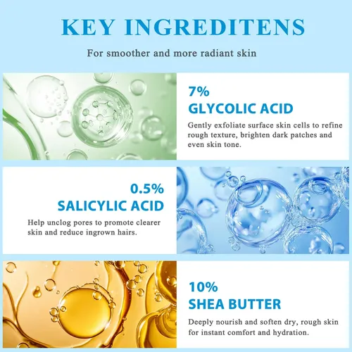 Body Stick With Glycolic Acid, Solid Non-sticky No Resin