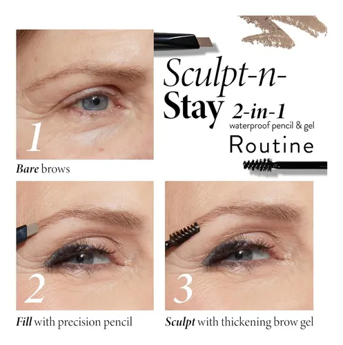 Lápiz Y Gel Para Cejas Impermeable Rubio Natural