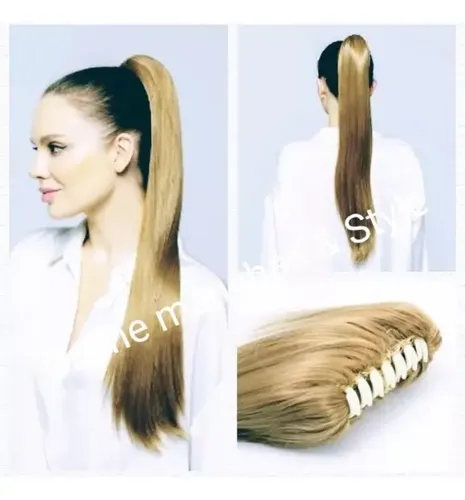 * Extensión Pelo Broche Cola Ponytail Lacio 62cm /#27