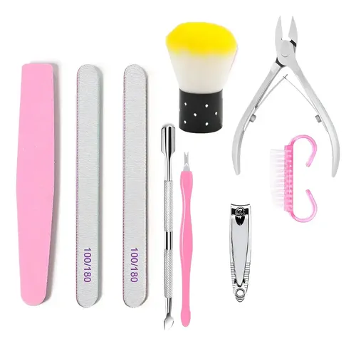 Kit Completo X12 Insumos Uñas Esculpidas Set Limas Nail Care