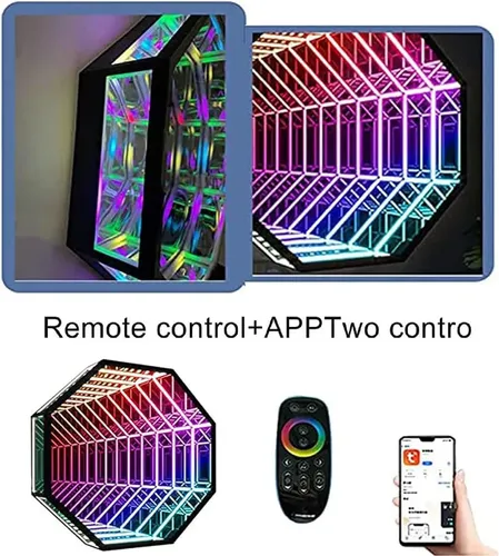 Luz Led Espejo Infinito 50cm Control Remoto Decorativa