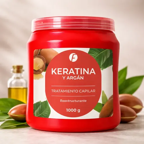 Tratamiento De Keratina Argan Frilayp Baño Capilar 1 Kg Full