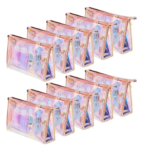 C 10 Bolsas Y Maquillaje Holográficas, Bolsa Y Maquillaje Rm
