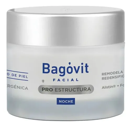 Crema Antiage Nutritiva Bio Reparadora de Noche Bagóvit Pro Estructura para todo tipo de piel de 60g