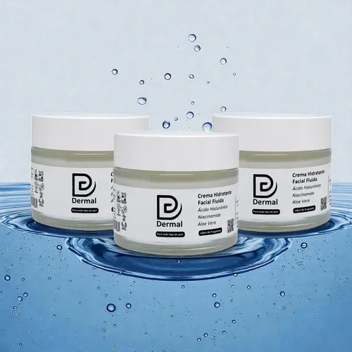 Dermal Crema Hidratante Facial Fluid X3 Unidades Mayorista
