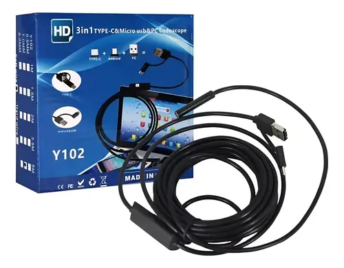 Boroscopio Camara Inspeccion Usb Endoscopica Celular 5m