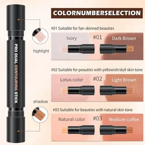 Kit De Maquillaje Cahiuyoa En Crema Para Contorno E Iluminad