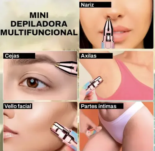 Mini Depilador Electrico 2 En 1 Vello Facial Y Cejas