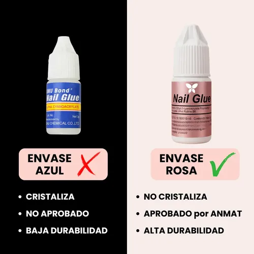 Pegamento Uñas Press On Postizas Autoadhesivas Nails Glue X3