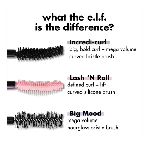 Elf Incredi-curl: Rímel Voluminante Y Curvador Para Pestañas
