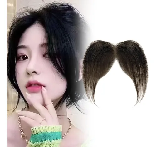 Bangs Clip Extensión De Cabello Sintética Para Estilo D