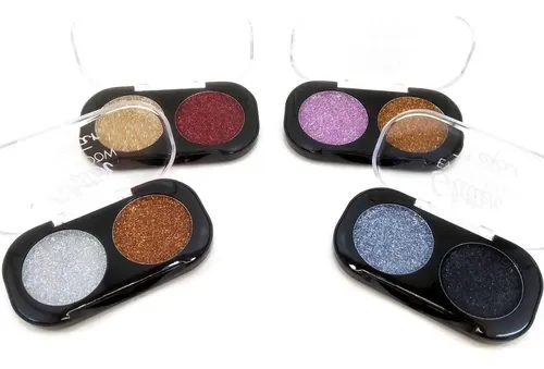 Paleta Sombras Ojos Glitter Gel Purpurina Tejar 2 Colores
