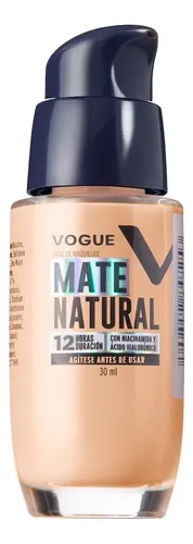 Base De Maquillaje Vogue Mate Natural Tono Petalo