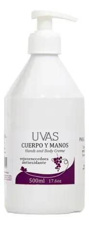 Crema Cuerpo Y Manos 500ml Uvas Cosméticos