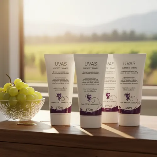 Crema De Cuerpo Y Manos 170ml X 4 Unidades Uvas Cosméticos